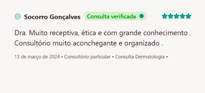 Depoimento de paciente